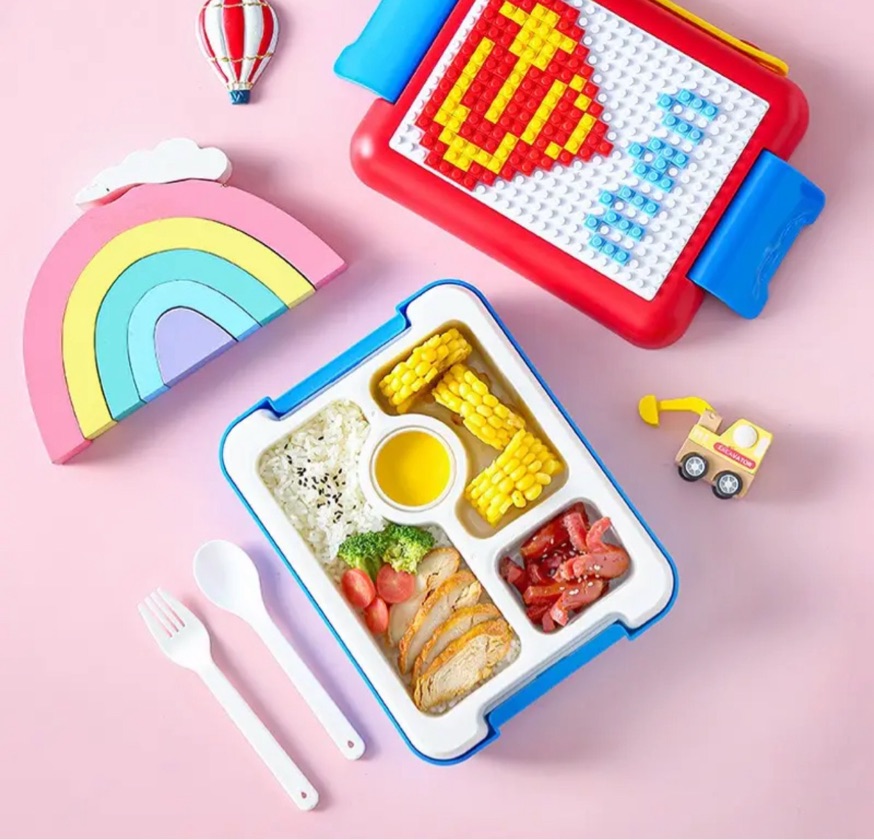 DI Fiambrera Lego Infantil Fichas